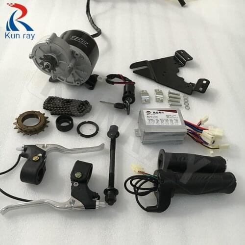Bicicleta electrica bike conversion kit MY1016Z2 24V36V 250W Brush DC Motor Controller Brake Throttle ebike wheel motor for bike