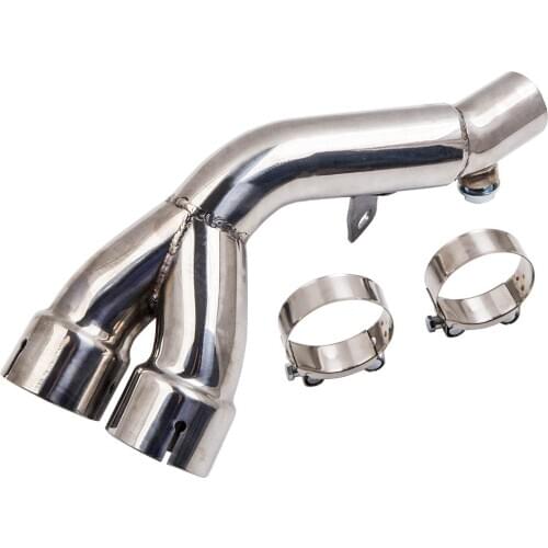 Exhaust Muffler Middle Pipe Y Pipe Link Eliminator For Yamaha YZF R6 2006-2019