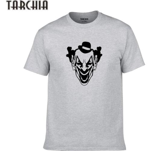 TARCHIA 2021 New t-shirt Cotton Tops Tee Funny Clown Droll Men Brand Short Sleeve Boy Casual Fashion Homme Tshirt T Plus