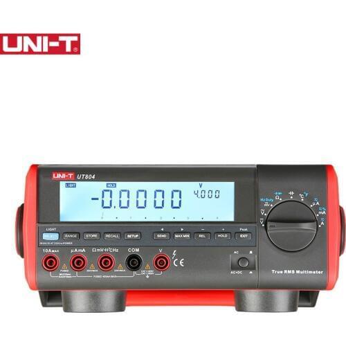 UNI-T UT804 LCD Display Bench Type Digital Multimeters Volt Amp Ohm Capacitance Hz 39999 Counts Tester High-Accuracy