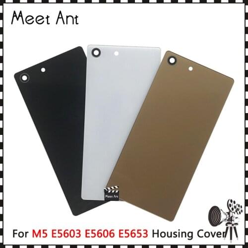 Replacement high quality For Sony Xperia M5 E5603 E5606 E5653 Back Housing Battery Cover Door Rear Cover