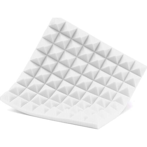 4PCS Pyramid Soundproof Foam Pyramid Acoustic Foam Sound Absorption Treatment Panel Tile Protective Sponge 30X30X5cm