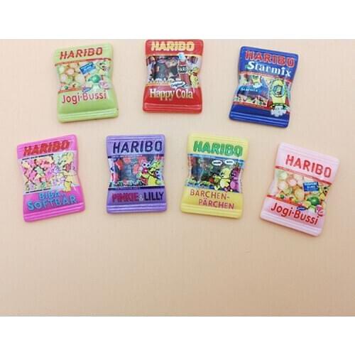 10pcs/lot Kawaii Resin Japanese Cartoon Simulation Candy Cabochon For Scrapbooking Craft Mobile Case DIY Embellishment