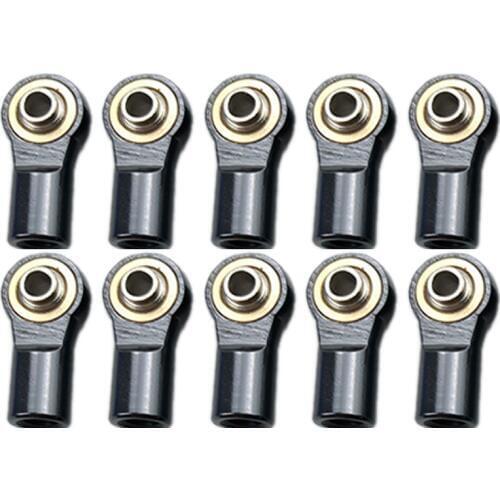 10PCS Metal M4 Link Tie Rod End Ball Joint for 1/10 RC CAR AXIAL SCX10-II 90046 90047 TRX-4 F350 Rc01 D90