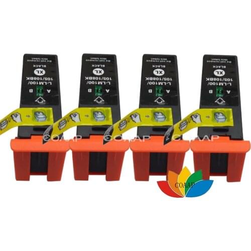 4 Compatible lexmark 100 XL Black Ink Cartridges For S305 S405 S505 S605 Pro205 Pro705 Pro805 Pro905 Printer