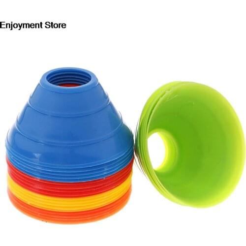 5pcs/set Soccer Training Sign Dish Pressure Resistant Cones Marker Discs Marker Bucket Sports Accessories 9*5cm