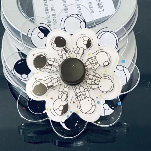 8 Sides Fingertip Spinning Top Metal Finger Spinner Bearing Spinner Toys Finger Spinner Gyro Spinning Top Decompression Toys