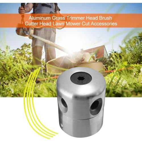 Aluminum Grass Trimmer Head With Brush Cutter Head Lawn Mower Accessories Cutting Line Head for Strimmer Replacement Tool