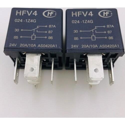 HFV4-024-1Z4G 5pin 20A24VDC car relays
