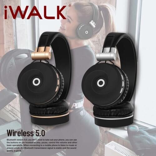 IWALK TWS Wireless Earphones Bluetooth 5.0 Stereo Phone Universal Waterproof Earphone Binaural Phone Headset with Battery