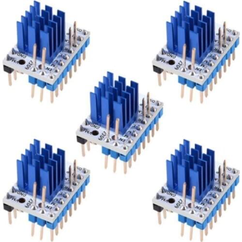 5Pcs TMC2209 V3.0 Stepper Motor Driver Stepping Rod Silent Driver 256 Microstep Current 2.8A Peak VS TMC2208
