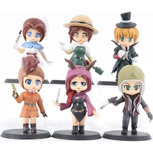6pcs/set Identity V Action Figures Toys Gardener Doctor Air Force Jack Doll Figure Toy Kids Gift