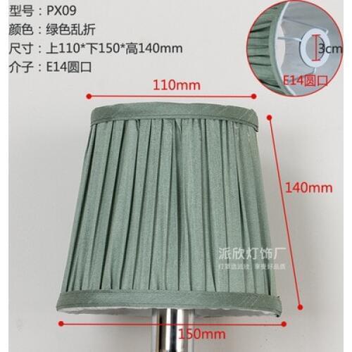 European Bedroom Minimalist Shade Cloth-Craft Hanging Lamp Wall Lamp Floor Lamp Light Fittings Lampshade Shell