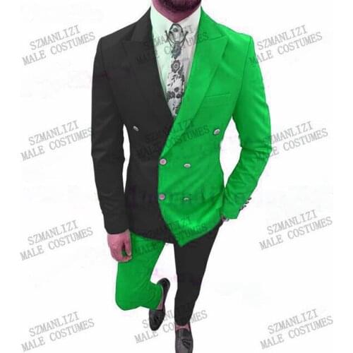 Tailor-Made Blazers Pants Costume Homme Mariage Fashion Prom Dresses Formal Tuxedo Slim Fit Double Breasted Suits Men Clothing