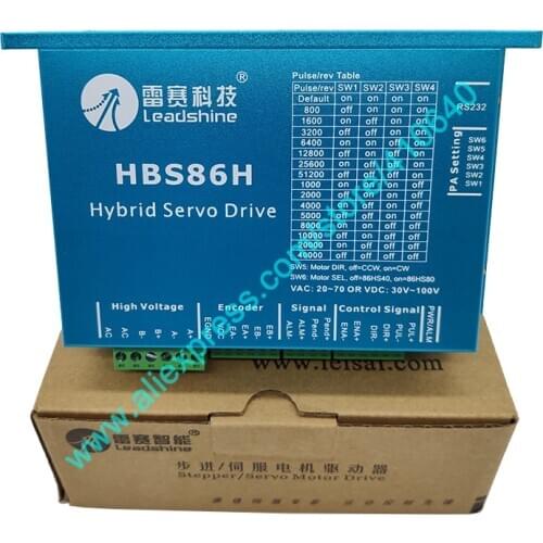 2021 Hot Sales Leadshine Hybrid Servo Drive HBS86H Closed Loop Stepper Drive with 20 to 75 VAC or 30 to 105 VDC 8.5A Current