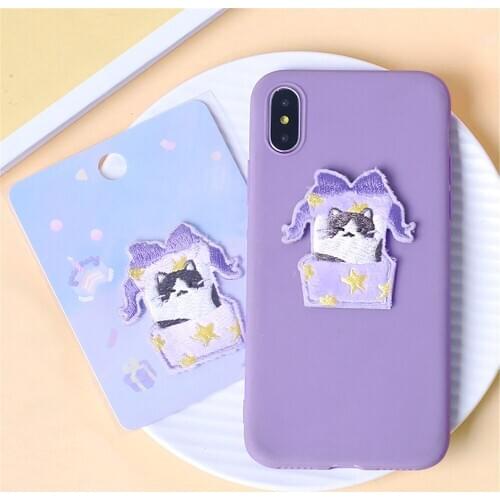 Maxsin 1 Pc High Quality Embroidered Cute Small Bear Fox Cat Sticker Iron On Cloth Dress Jacket Patch Garment Accessories DIY