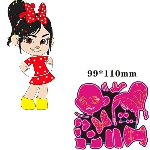 Metal Cutting Die girl DIY Scrapbooking Paper Cards Decorative Craft Embossing