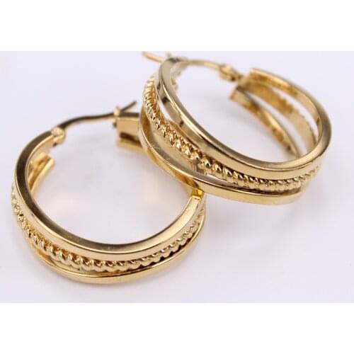 The New classic 3 choices 28mm Features Stainless steel earrings get together Party birthday present marry LH890