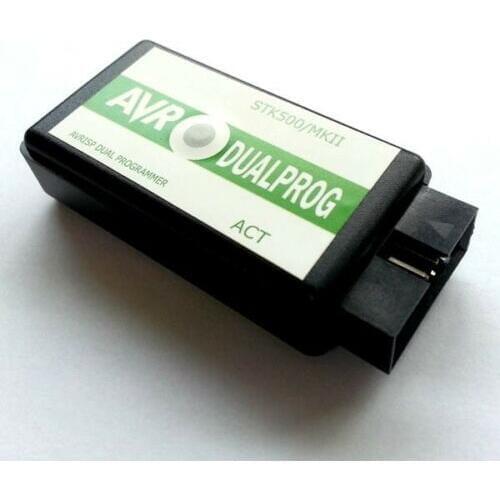 AVRISP STK500+MKII DUAL USB programmer ATMEL AVR ISP PDI TPI WIN7/8/10 DUALPROG