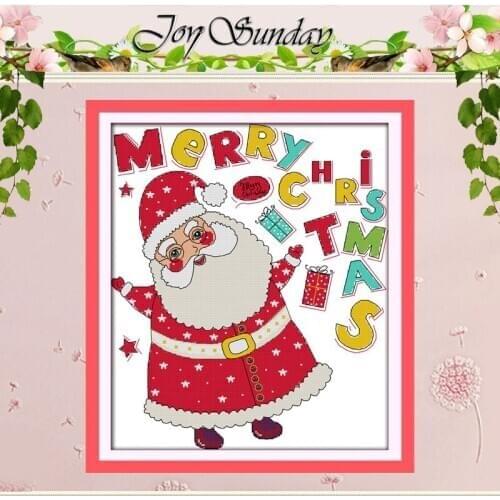 Merry Christmas Santa Claus Counted Cross Stitch Cartoon Cross Stitch Sets Wholesale Cross-stitch Kits Embroidery Needlework