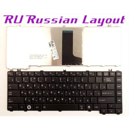 Russian RU Layout Keyboard for Toshiba Satellite L600-05S L600-03R L600-53B L600-12R L600-05K L600D-15S L600-31L Laptop/Notebook