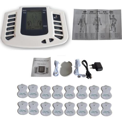 Russian Version Electronic Body Slimming Pulse Massage for Muscle Relax Pain Relief Stimulator Tens Acupuncture Therapy Machine