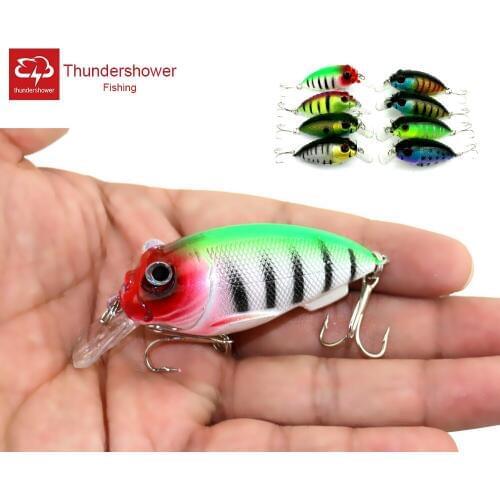 1pcs Fat Minnow Fishing Lures Artificial Crap Bait 9.6g-7cm Hooks Hard Plastic Laser Crankbait Wobblers Sea Lake Fishing Tackle