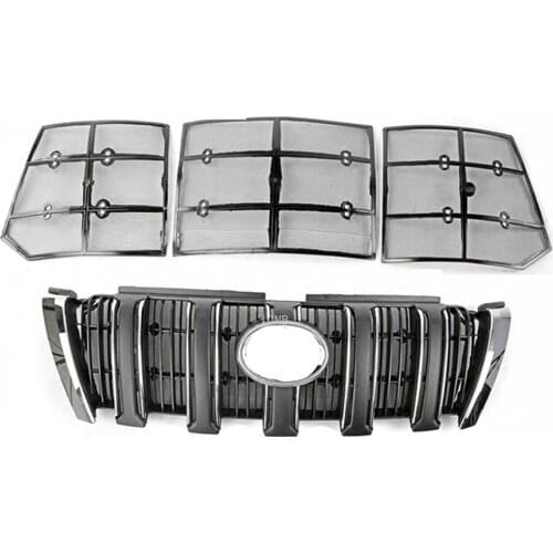 For Toyota Land Cruiser Prado 150 FJ150 2014 2015 2016 2017 Car Insect Screening Mesh Front Grille Insert Net Accessories