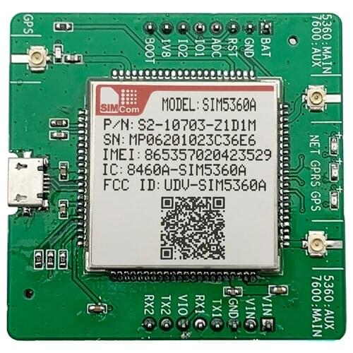 SIMCOM SIM5360A breakout board 3G WCDMA/HSPA Module GPS Glonass GSM/GPRS/EDGE 850/900/1800/1900MHz