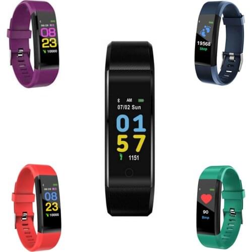 Smart Bracelet Color Screen Measurement Blood Pressure Information Remind Multi-functional Mealth Exercise Steps Wrist Strap