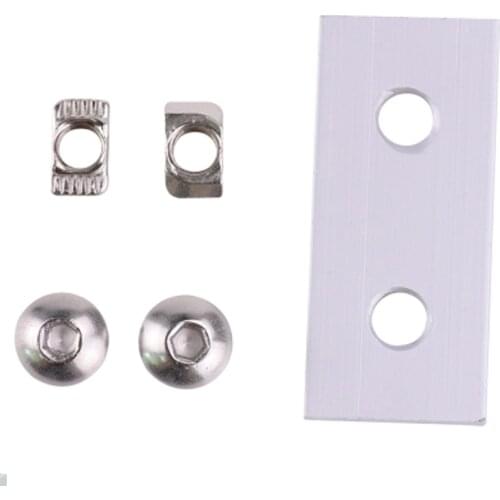 Link End Parallel Side by Side Vertical Joint Connect Angle Connector Strip for 2020 3030 Aluminum Profile