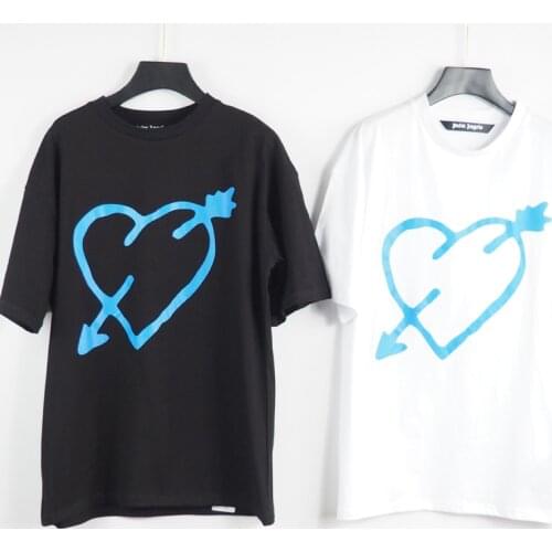 Palm Angels 21SS Letter printing Logo PA Loose CasualRound Neck Short Sleeve T-shirt MenWomen fashion Couple Style t shirt 2071