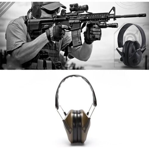Tactical Force Headset Noise Reduction Foldable Hunting Shooting Headphone Anti-noise Earmuff Hearing Protector