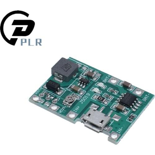 1PCS Lithium Li-ion 18650 3.7V 4.2V Battery Charger Board DC-DC Step Up Boost Module TP4056 DIY Kit Parts