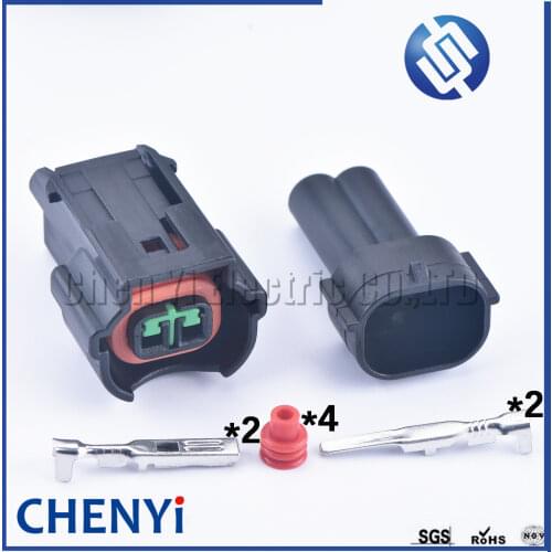 1 Sets 2 Pin PU465-02127 Car Waterproof Auto Connector 1.2 Female DJ7024YA-2-21 K2 K3 K5 Nozzle Plug Connector With Terminal