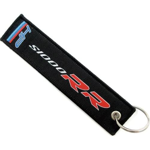 Motorcycle 3D Badge Keyring Embroidery Key Holder Chain Collection Keychain For BMW S1000RR S1000XR S1000 RR S1000R HP4 Key Ring
