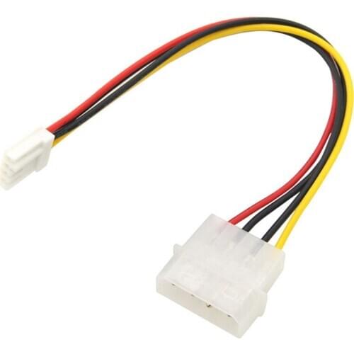 4 Pin Molex To 3.5" Floppy Drive FDD Internal Power Cable Adaptor 20cm Floppy Power Mini-spox For Adding Floppy Drive Connector