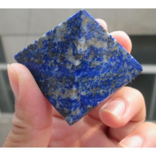 50*50mm 100% Natural Lapis Lazuli Pyramid Polished High Quality Reiki Healing Crystal Pyramid Wholesale Mineral Quartz Stone