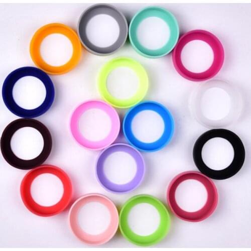 500pcs 60mm 65mm 70mm Silicone Coasters for 30oz 20oz Tumbler Travel Mug Cups Water Bottler Bottom Bumpers Non-Slip Cover SN885