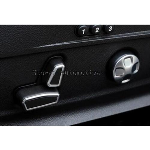 6pcs/set ABS Chrome Seat Adjustment Button Cover Trim For Alfa Romeo Giulia Stelvio 2017 Newest