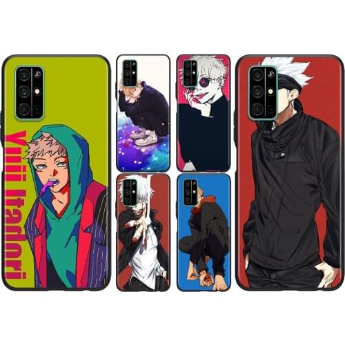 Anime Cartoon Jujutsu Kaisen For Huawei Honor 50 SE V30 View 20 V20 30i 30S 30 20S 20E 20i 20 Lite Pro Plus Soft Phone Case