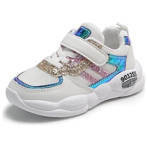 Childrens sneakers shoes breathable girls sports white mesh shoes childrens casual sports shoes Nonslip student shoes