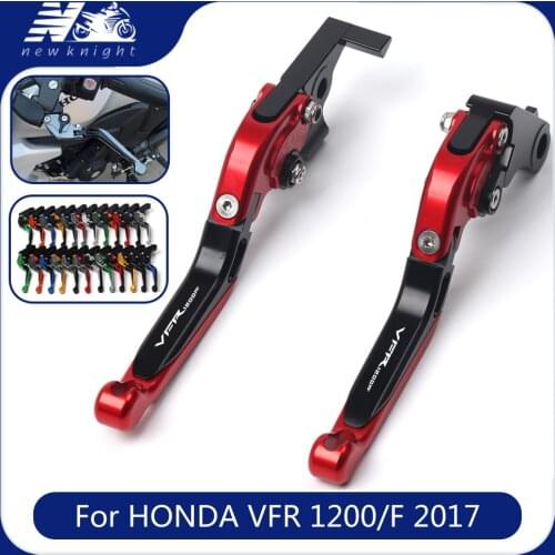 For Honda VFR 1200/F 2017 Motorcycle Brake lever CNC Aluminum Adjustable Foldable Extendable Clutch Brake Lever Accessories