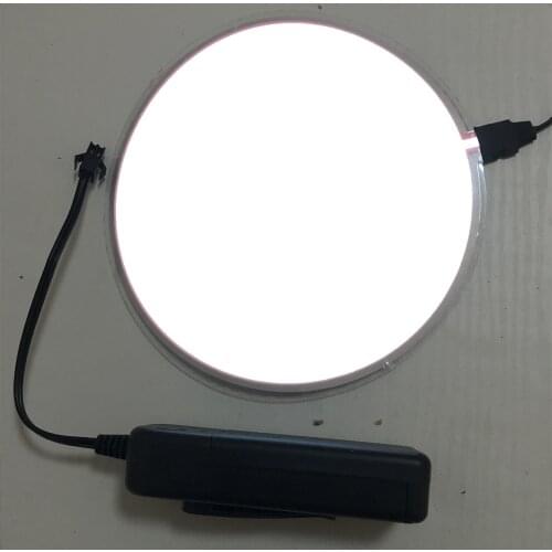 Diameter 13cm white EL Panel EL Backlight EL Sheet EL Light paper with DC12V/DC3V/DC5V