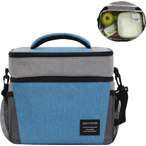 Lunch Bag Insulated,Insulated Cooler Bag for Carrying,Oxford Waterproof Outdoor Beach Picnic Bag with Shoulder Strap for Work