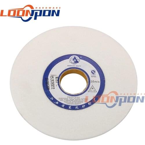 5.6" Corundum Ceramics Grinding Wheel White 80# Abrasive Disc Pad for Grinding Hard Metal Baked Porcelain,HSS,High Carbon Steel