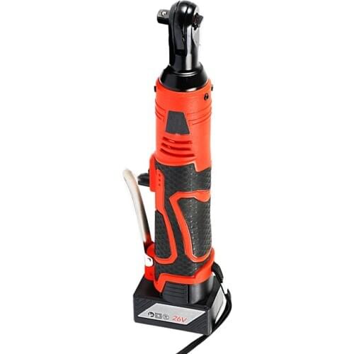 Multifunctional Cordless Rechargeable Electric Wrench 3/8 Inch Right Angle Electric Ratchet Wrenches with LED Light