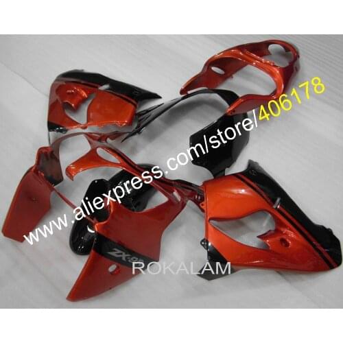 Hi-Grade Fairings Set For Kawasaki Ninja ZX-9R 00-01 ZX9R 2000 2001 ZX 9R 00 01 9R Red Black Motorcycle Fairing Kit