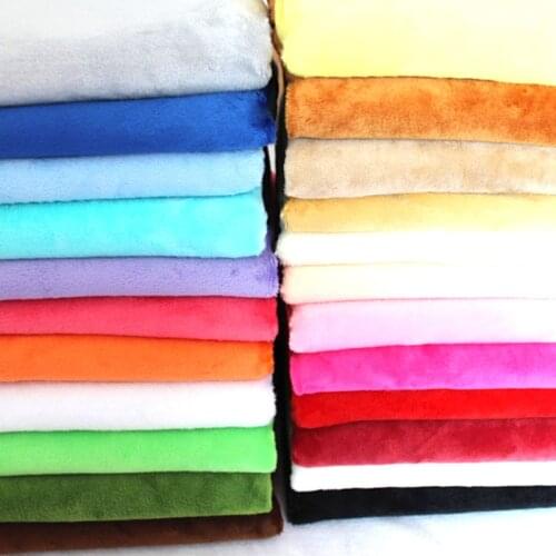 48cm*160cm Short plush crystal super soft plush fabric For Sewing DIY Handmade Home Textile Cloth For Toys Plush Fabric