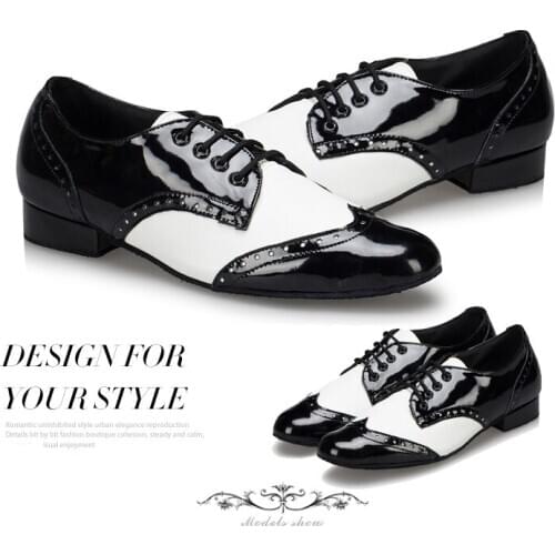 White Black Red Mens Latin Dance Shoes Ballroom Dance Shoes/ Salsa Tango Dance Shoes/ Ballroom Dance Party Wholesale A158